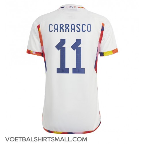 België Yannick Carrasco #11 Voetbalkleding Uitshirt WK 2022 Korte Mouwen